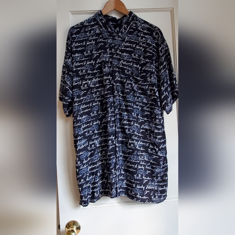 Harley Davidson Men's Black Script Shirt XL